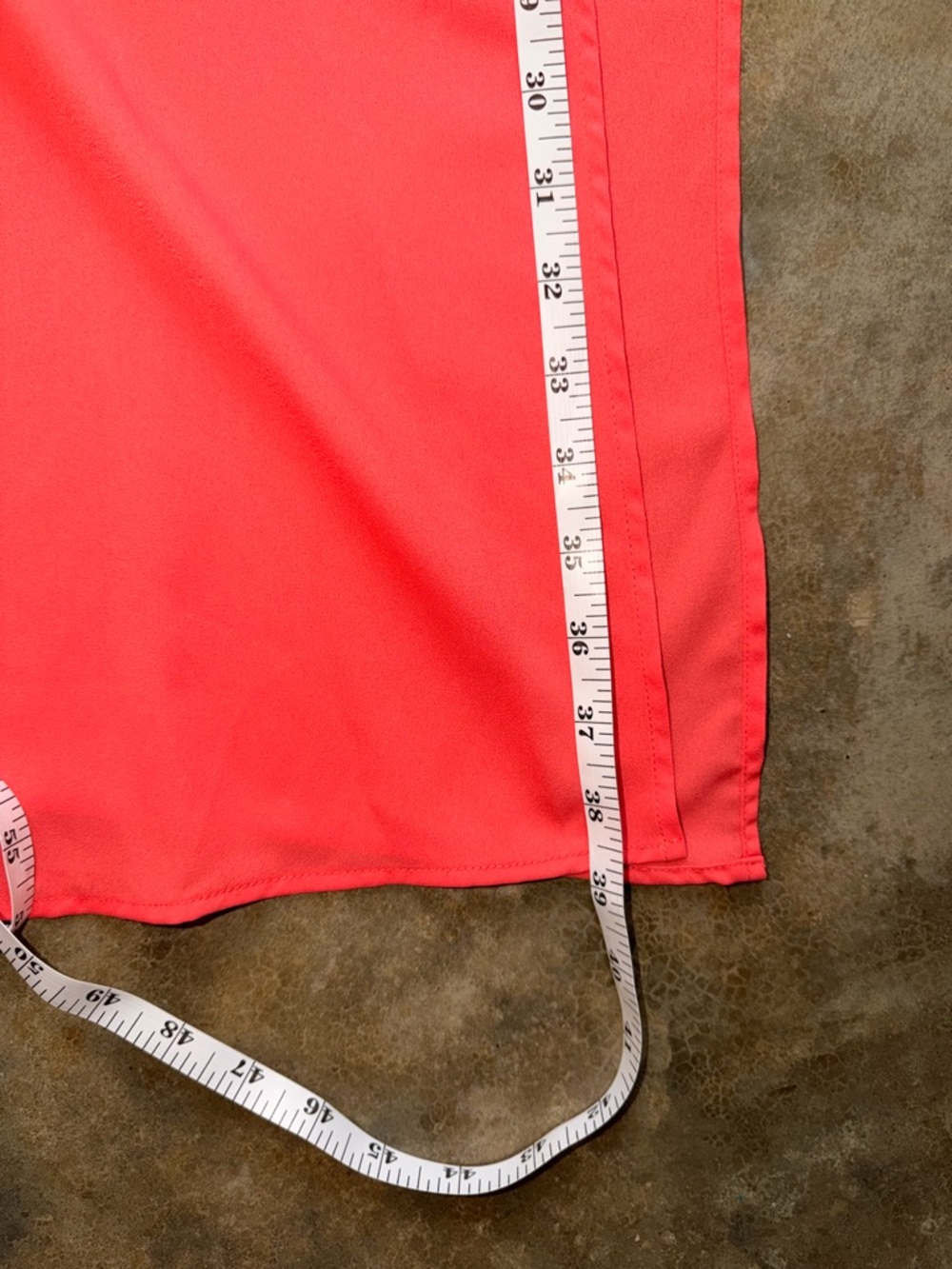 Gianni Bini Coral-Red Maxi Slip Dress - Picture 8 of 10